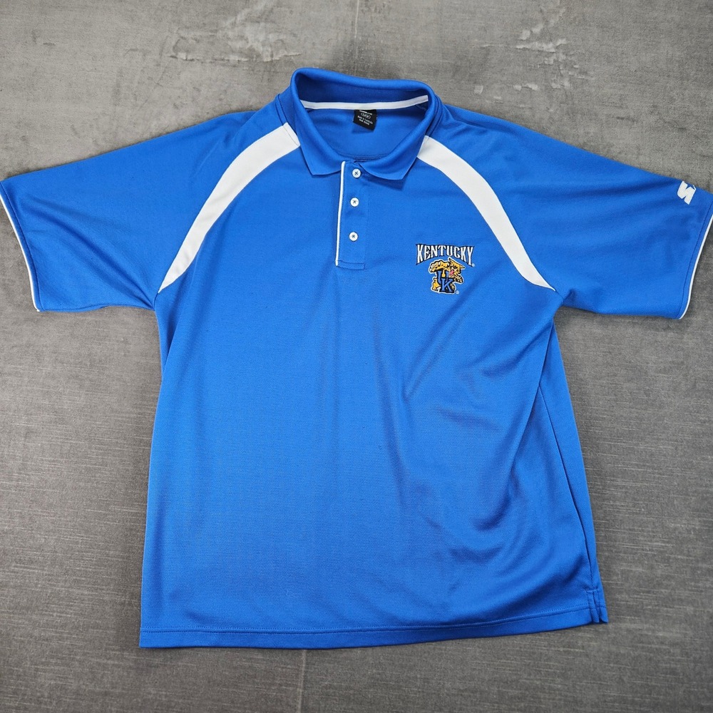 Kentucky Wildcats‎ Starter Vintage Polo Shirt Mens Large Y2K